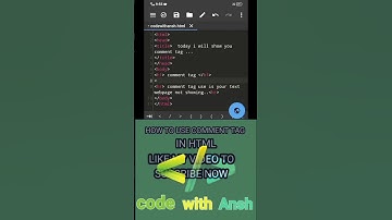 HOW TO USE COMMENT TAG IN HTML #shorts #ytshorts #viralshorts #viral #trending #php #java #css #html