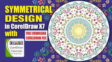 symmetrical designs in coreldraw X7 | cdtfb | corel draw in hindi/urdu