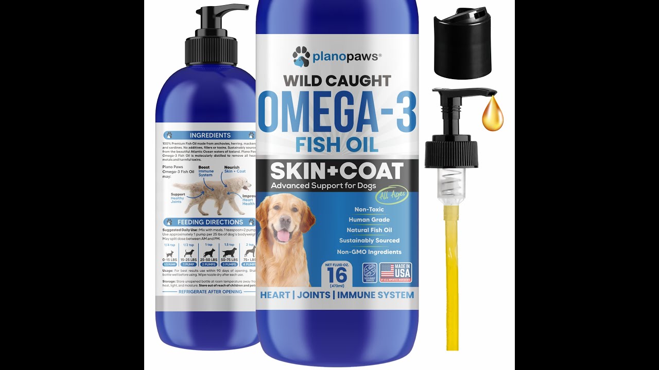 Plano Paws Omega 3 Fish Oil Pump Demonstration Video YouTube