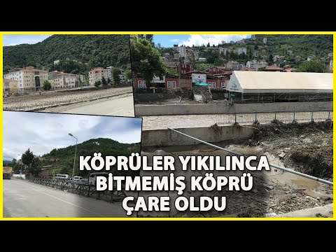 Yaya Köprüleri Yıkılan İnebolu'da İnşaat Halindeki Köprü Kullanılıyor