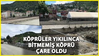 Yaya Köprüleri Yıkılan İneboluda İnşaat Halindeki Köprü Kullanılıyor