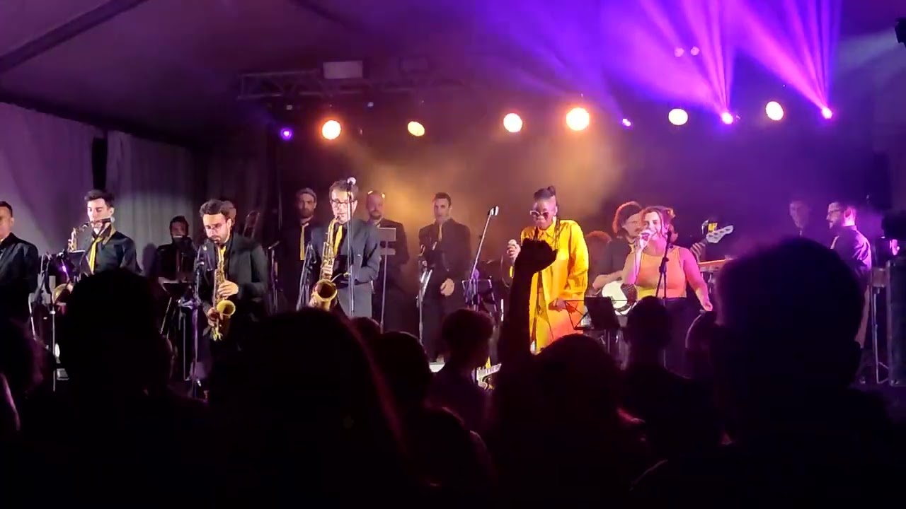 the Gramophone Allstars Big Band at El Polvorí (2023-08-12, Festa Major de Cardedeu)