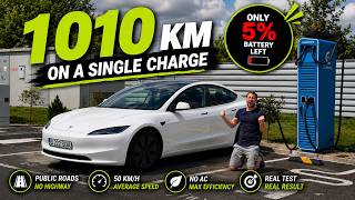 I Drove A Tesla Model 3 For 1010 Km On One Charge… Here’s What Happened!