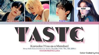 [KARAOKE] Stray Kids (Lee Know, Hyunjin, Felix) 'TASTE'- You As A Member || [4 Members Ver.] Resimi