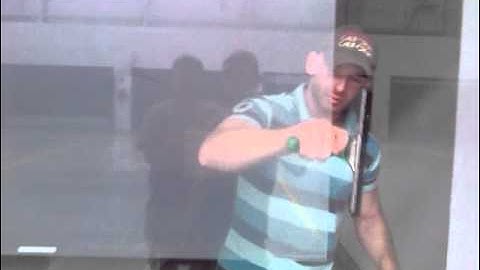 Interactive Touch Foil Installation on a Storefront www.touchfoils.com