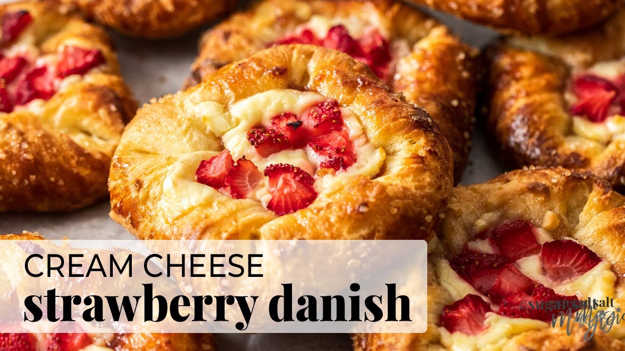 Cream Cheese Strawberry Danish