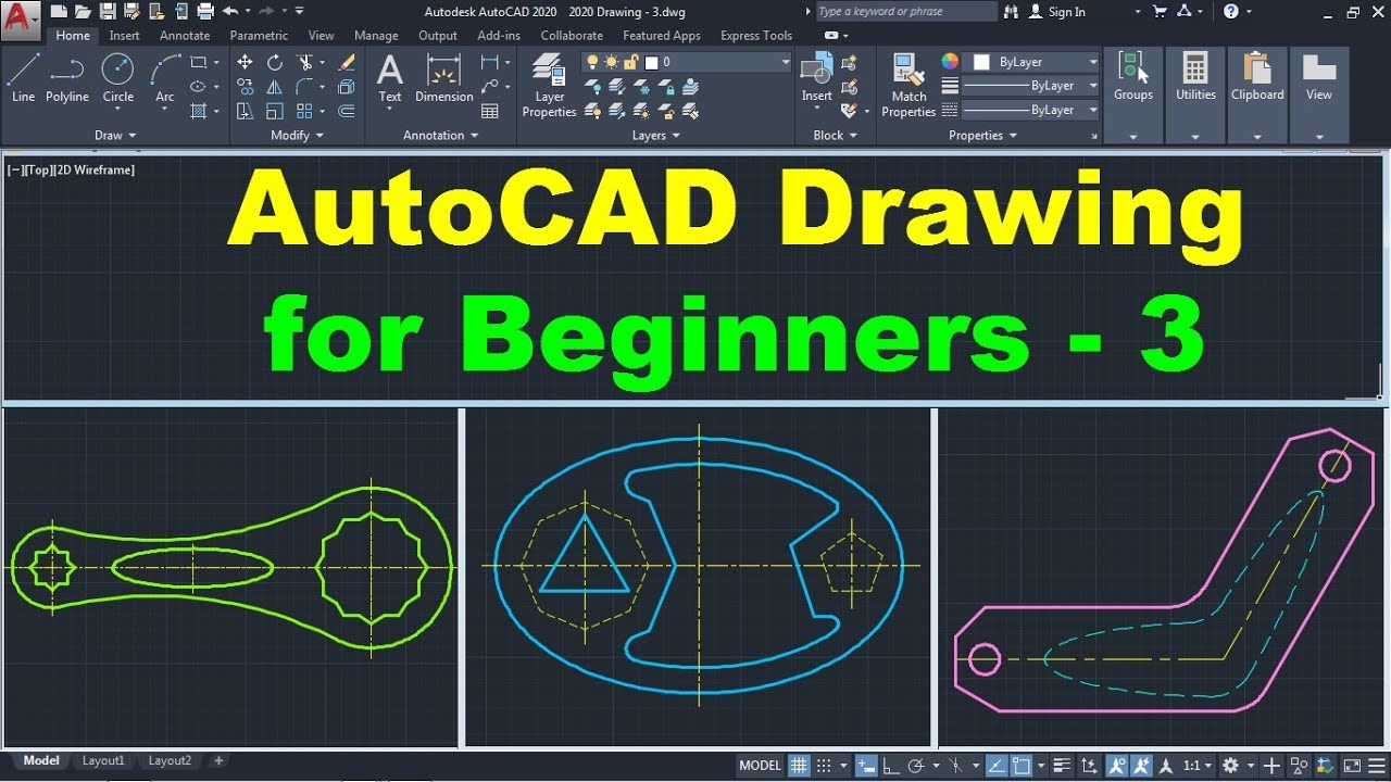 how to make presentation drawing in autocad