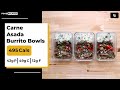 Carne Asada Burrito Bowls | MACRO FRIENDLY MEAL PREP | 495 Calories