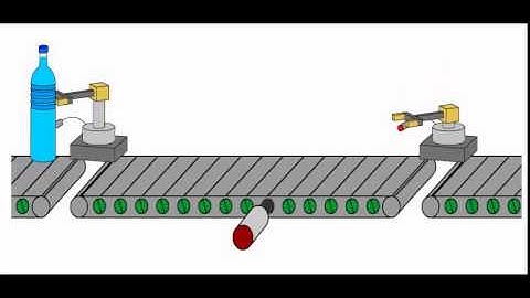 PLC Based bottle Pick and Place Arm working