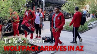 NC State arrives in Phoenix for Final Four