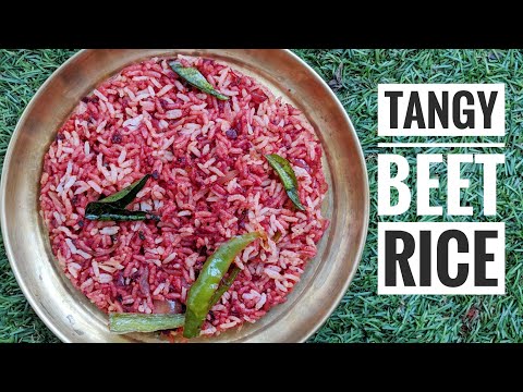 Tangy Beet root rice- (Sweet and sour delicious recipe with beets and Amla)