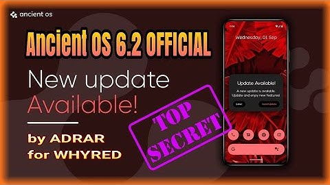 Ancient OS 6.2 Official || SALAH SATU ROM AOSP A12 YANG RECOMMENDED