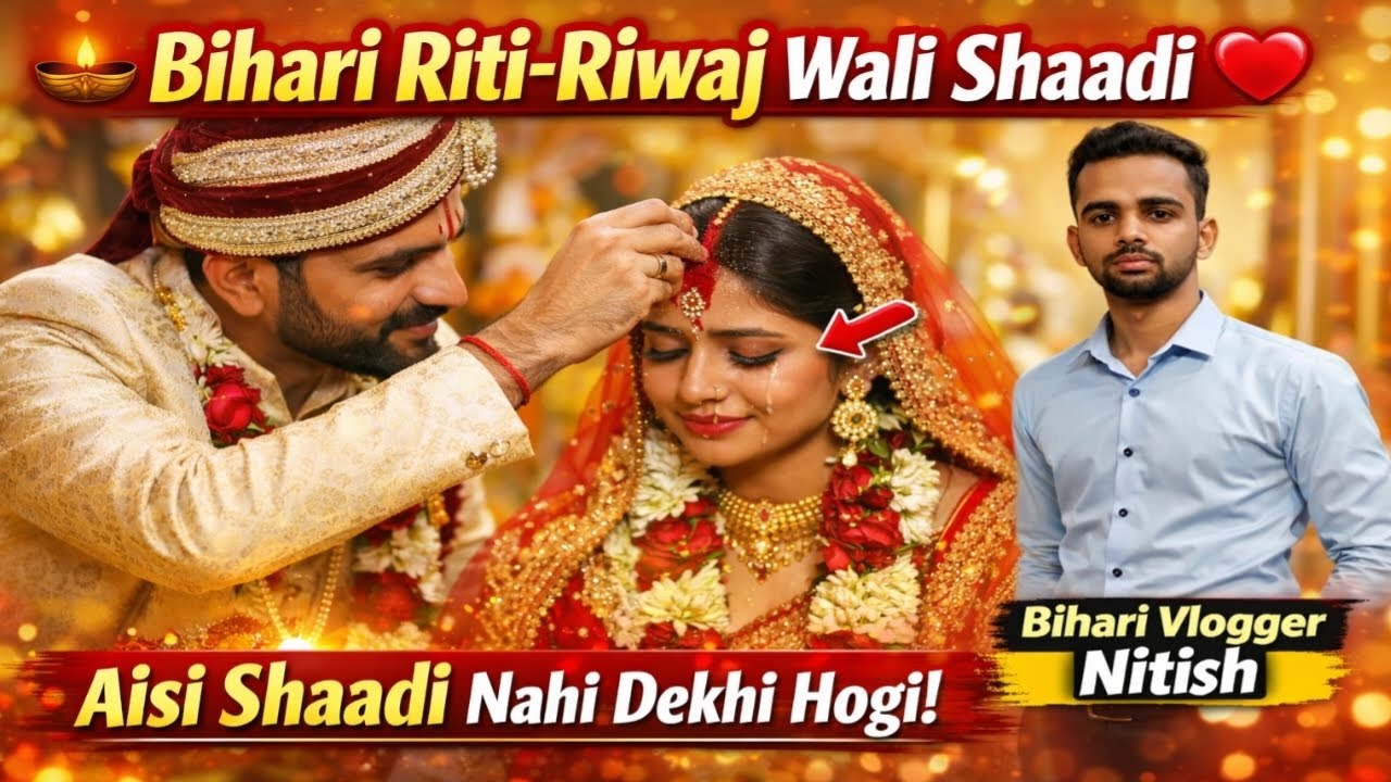  Bihari Parampara Wali Grand Shaadi 🎉 | Har Rasam Ka Full Vlog | Bihari Vlogger Nitish