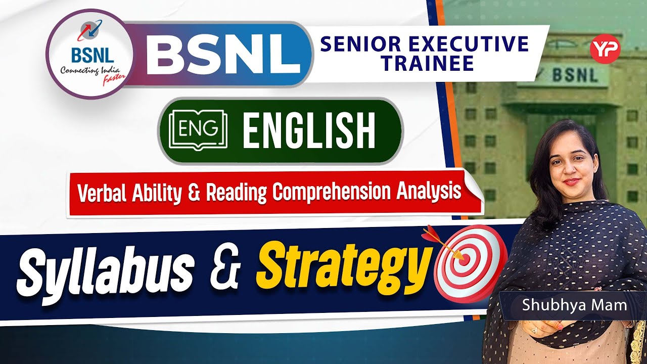 BSNL SET English Verbal ability & reading comprehension analysis Syllabus & Strategy Discussion 2026