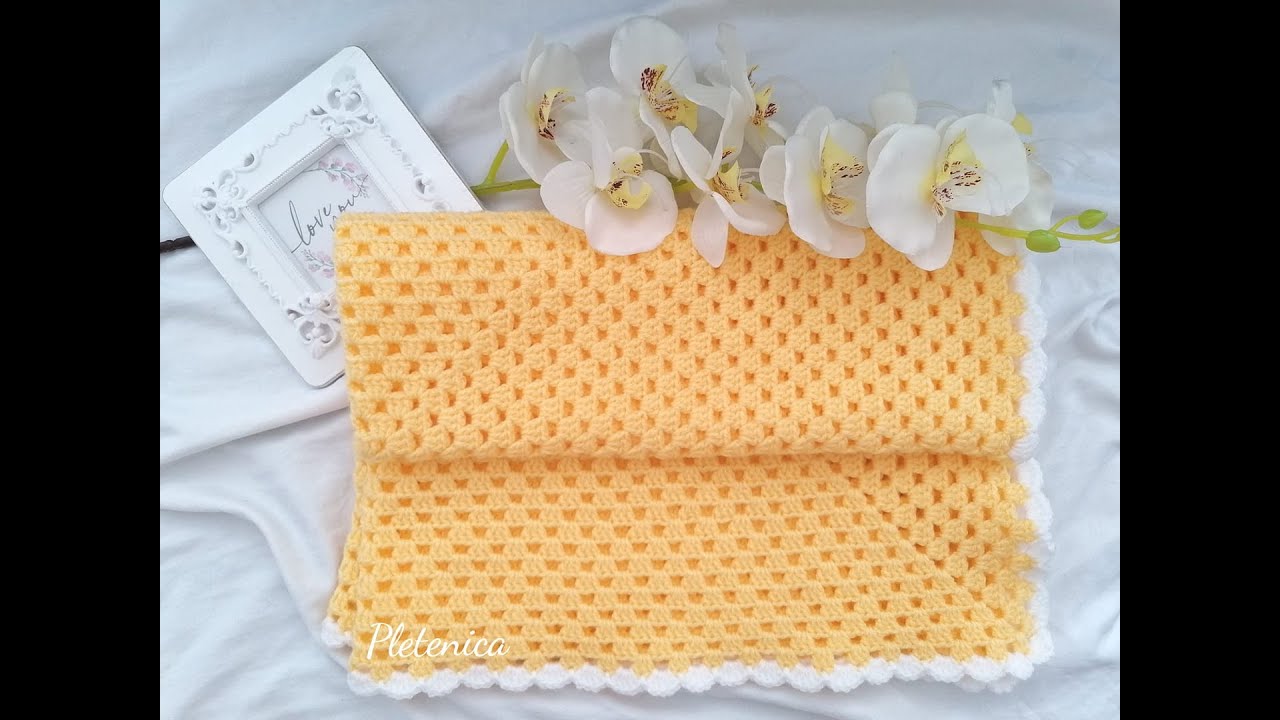 Да оплетем Бебешко одеяло от Бабино квадратче/Лесен Урок/How to crochet a Granny Square Baby