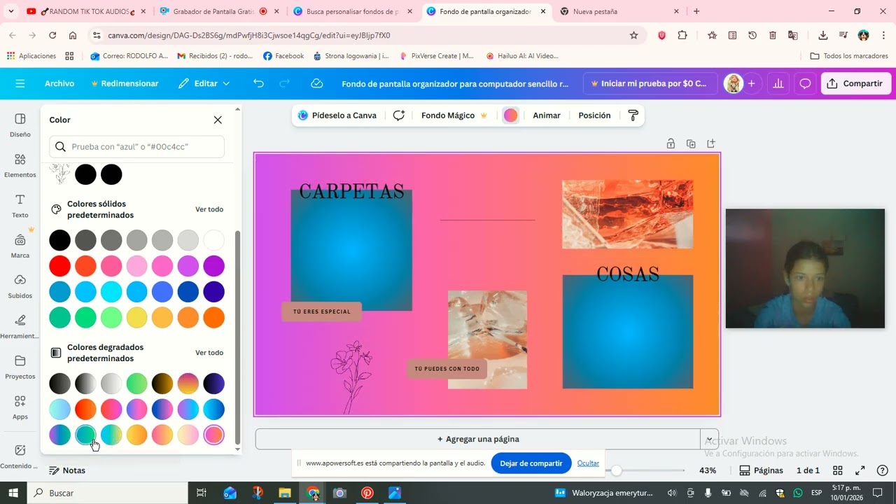PERSONALISAR FONDOS DE PANTALLA