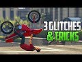 GTA 5 ONLINE - 3 NEW GLITCHES &amp; TRICKS (Never Fall Off Bike, Invisible Glitch &amp; Bulletproof Car)