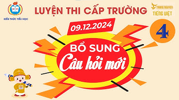 ĐỀ ÔN ĐẶC BIỆT -  LỚP 4 - VÒNG CẤP TRƯỜNG - TRẠNG NGUYÊN TIẾNG VIỆT (2024 - 2025)