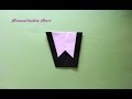 Origami. Alphabet. Letter W / Lettre W / Letra W