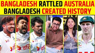BANGLADESH RATTLED AUSTRALIA! BANGLADESH CREATED HISTORY! | AUS VS BAN 1ST TEST HIGHLIGHTS #banvsaus