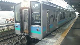 【E127系100番台】響く東洋IGBT-VVVFの加速音［今井駅発車シーン］