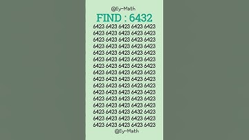 Put your visual acuity to the test by tracing out 6432 in 5 seconds #fyp #fypシ゚ #fy #iq #shorts