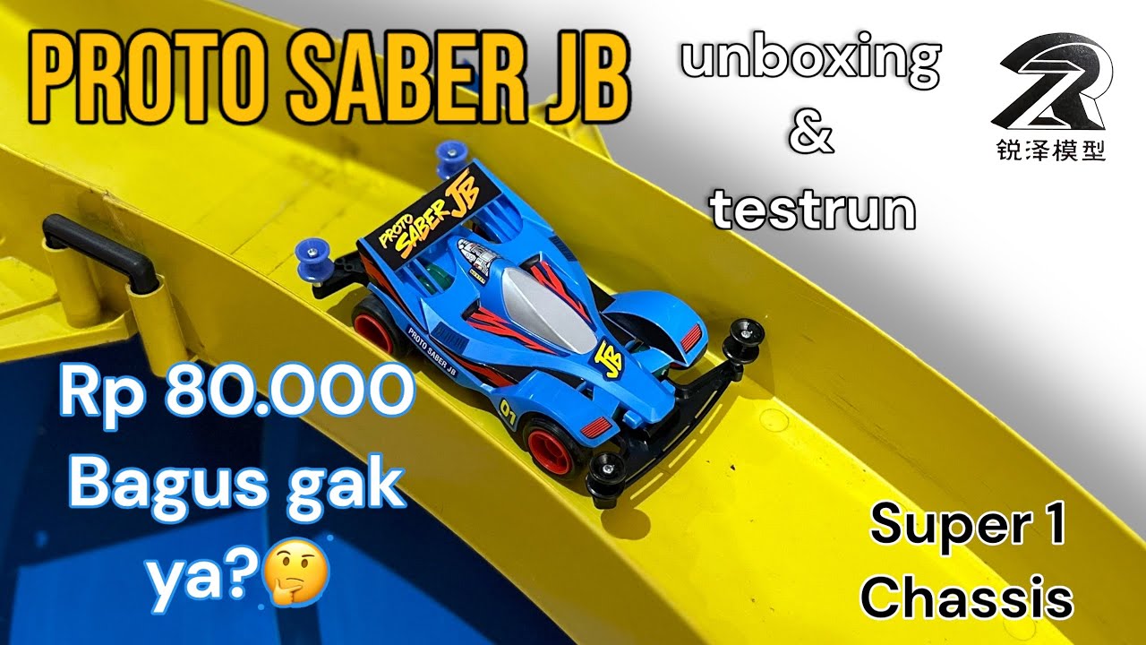 PROTO SABER JB mini 4wd merk Ruize(unboxing & testrun)