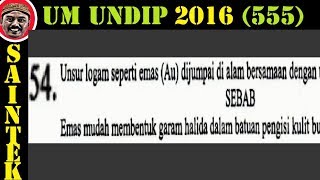 Um undip 2016 ,saintek 555 , kimia ...