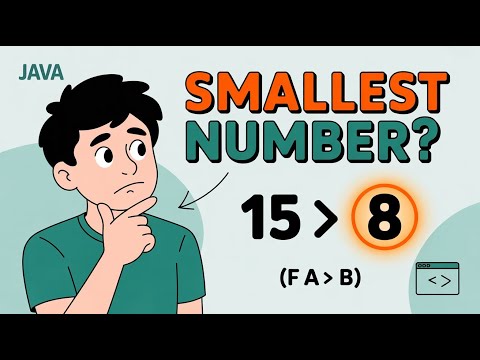 Find the Smallest of Two Numbers in Java | Easy Java Program for Beginners