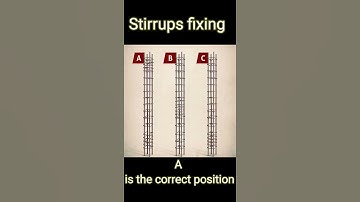 Stirrups Correct position #stirrups #rings #reinforcement #steelfixing