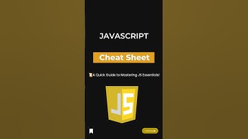Useful Javascript Cheatsheet.    #code #javascript #programming #shorts #shortvideo