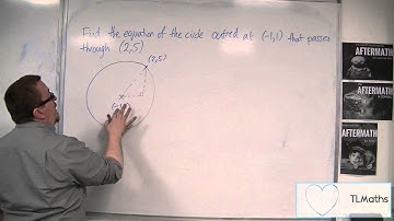 OCR MEI Core 1 9.06 Finding the Equation of a Circle given its Centre and a Point on the Circle
