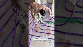 Installing Radiant Floor Heating Satisfying Precision #Construction #Heating #DIY