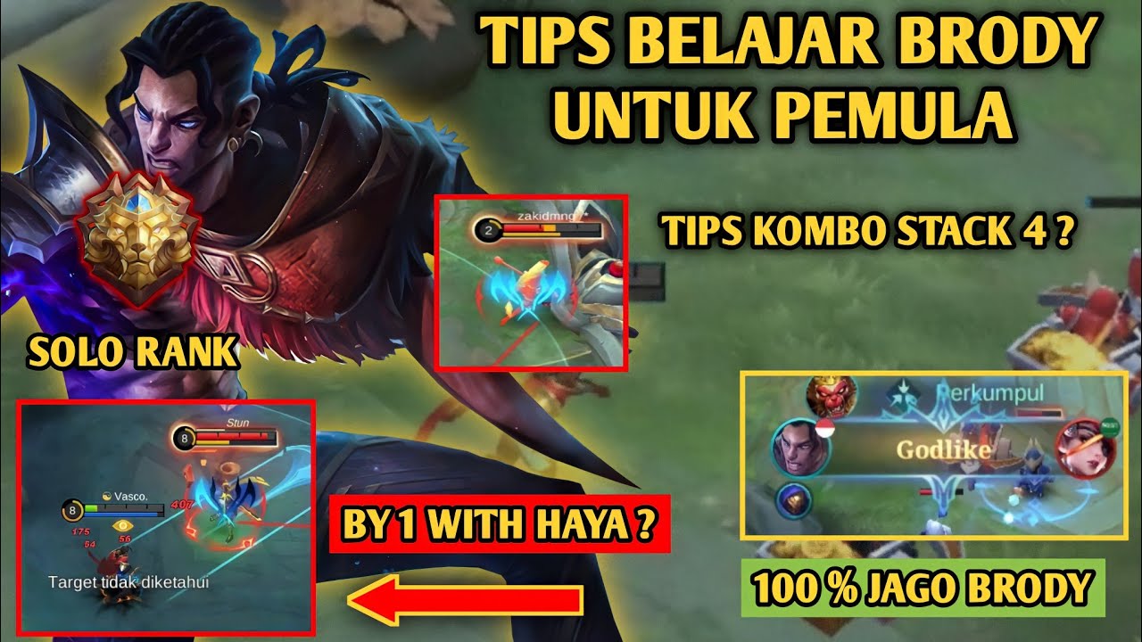 TIPS BELAJAR BRODY UNTUK PEMULA DAN PEMAIN SOLO RANK !!!
