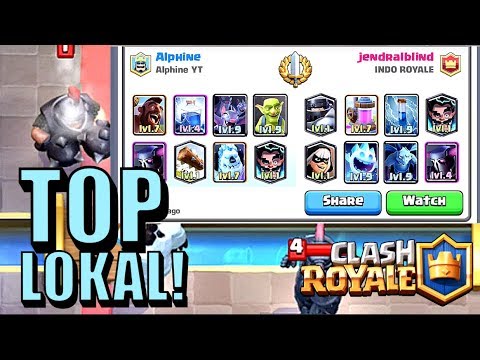 FACEOFF DGN PLAYER TOP LOKAL INDONESIA! ALPHINE VS JENDRALBLIND • Clash Royale Indonesia - 동영상