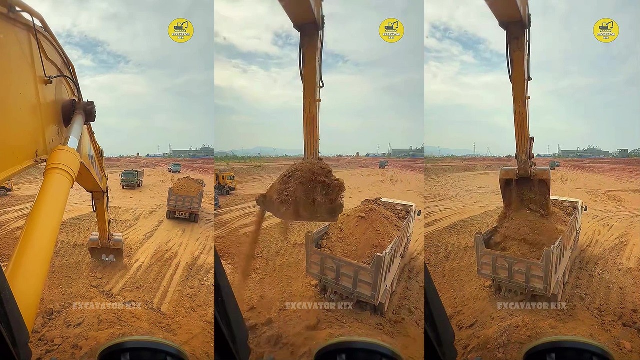 How To Excavators Load Soil Onto Trucks Professionally P1669