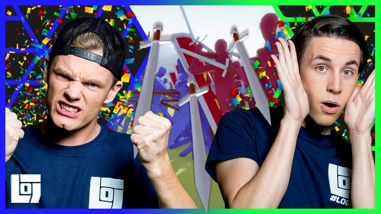 Totally Accurate Battle Simulator met Enzo en Link | Let's Play | LOGS1