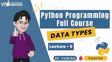 Data types in Python |  Numeric, string, complex, list , dictionary, set & tuple data types | lec. 6