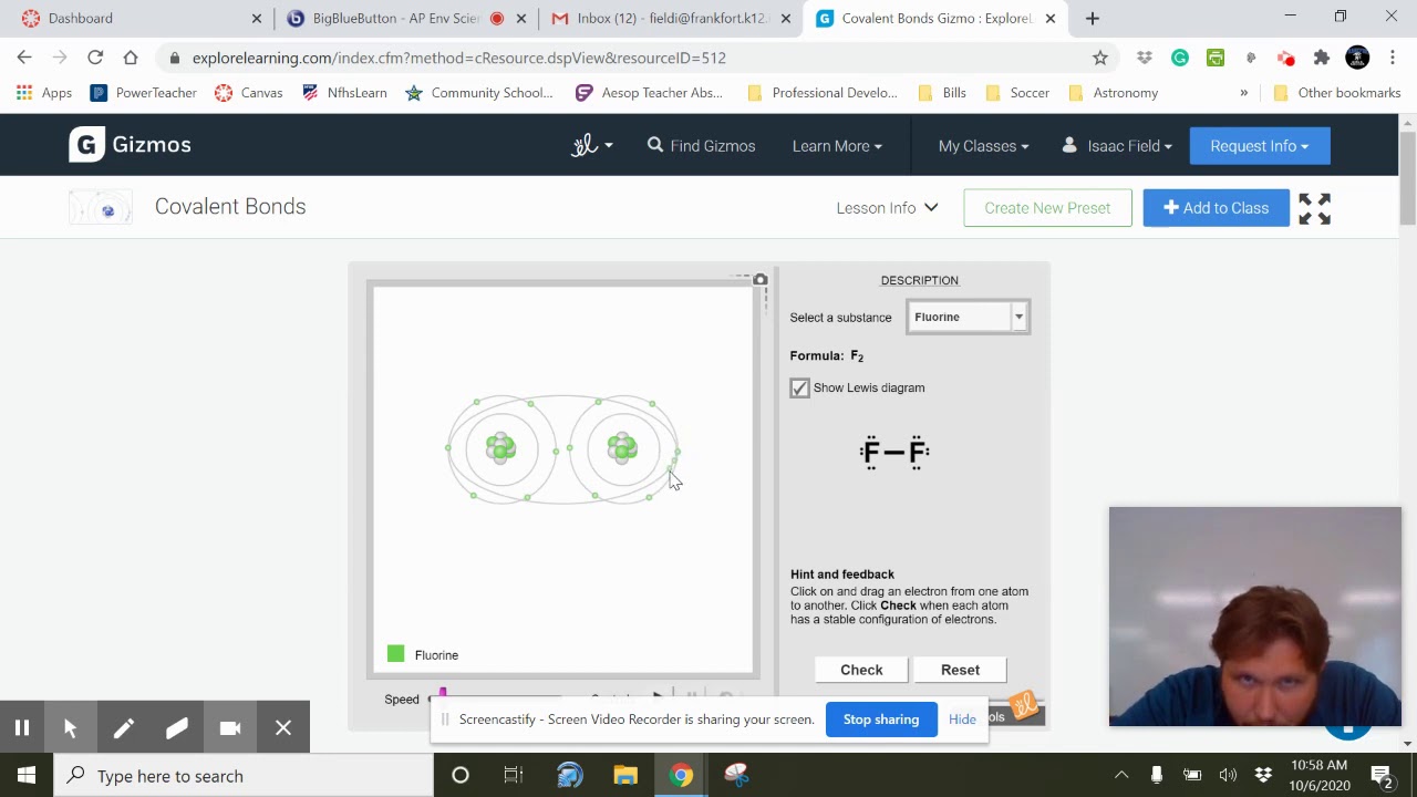 Ionic Bonds Gizmo Walkthrough Youtube