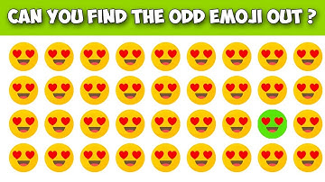 Find The Odd Emoji Out | Emoji Puzzle