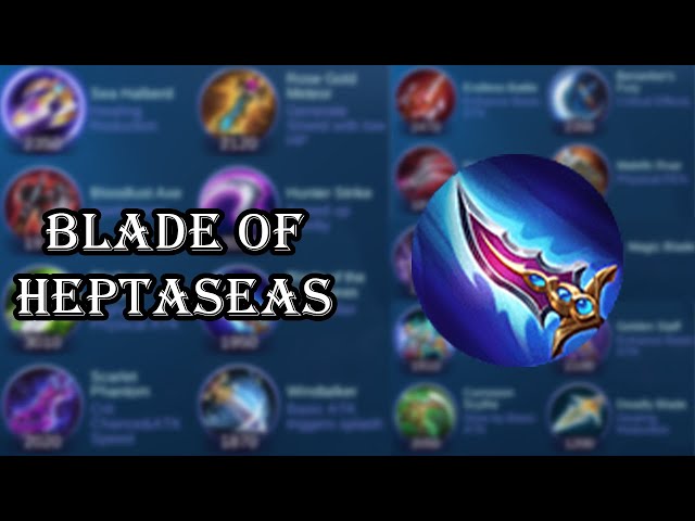 Blade of Heptaseas - Attack - Mobile Legends Quick Item Guide - YouTube