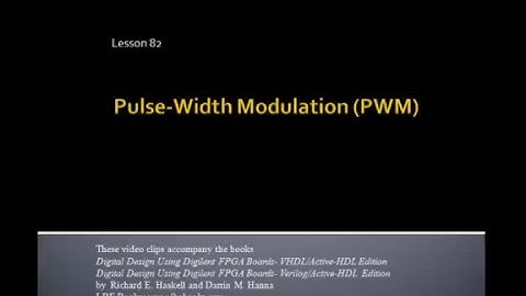 Lesson 82   Pulse width modulation PWM