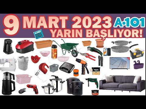 ✅BU PERŞEMBE A101'DE✅A101 9 MART 2023 | A101 BAHAR AKTÜEL BALKON BAHÇE KATALOĞU | A101 ÇEYİZLİK