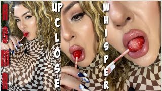 Asmr Up-Close Whisper Super Lollipop Licking Chewing Gum