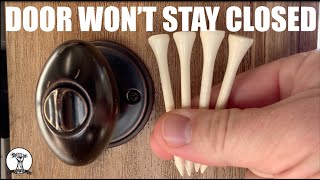 How to Fix a Door That Will Not Stay Closed - Moving Striker Plate
