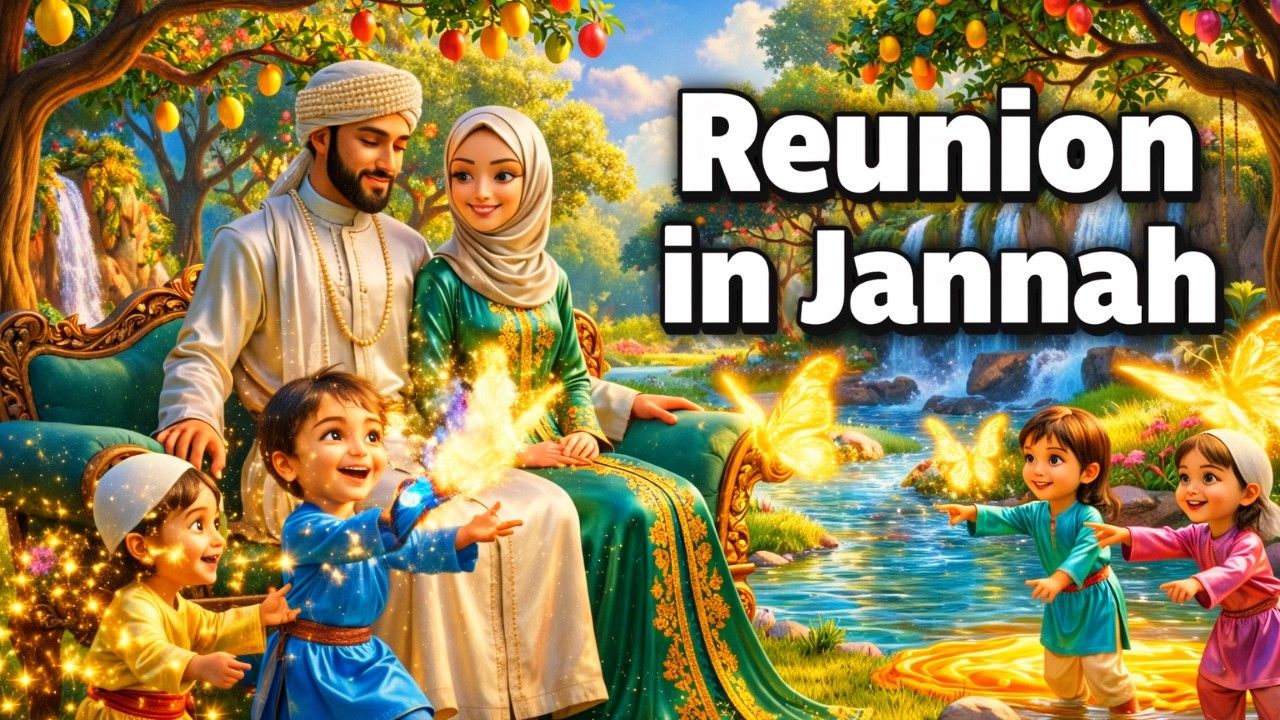 Воссоединение детей с родителями в Раю | Самый трогательный день в раю | Исламский фильм, снятый ...