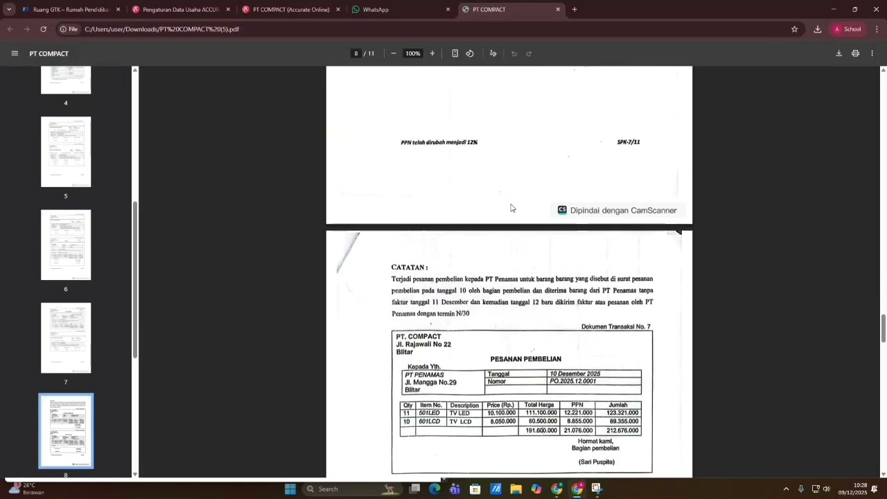 Tutorial Pengerjaan PT COMPACT di Accurate Online