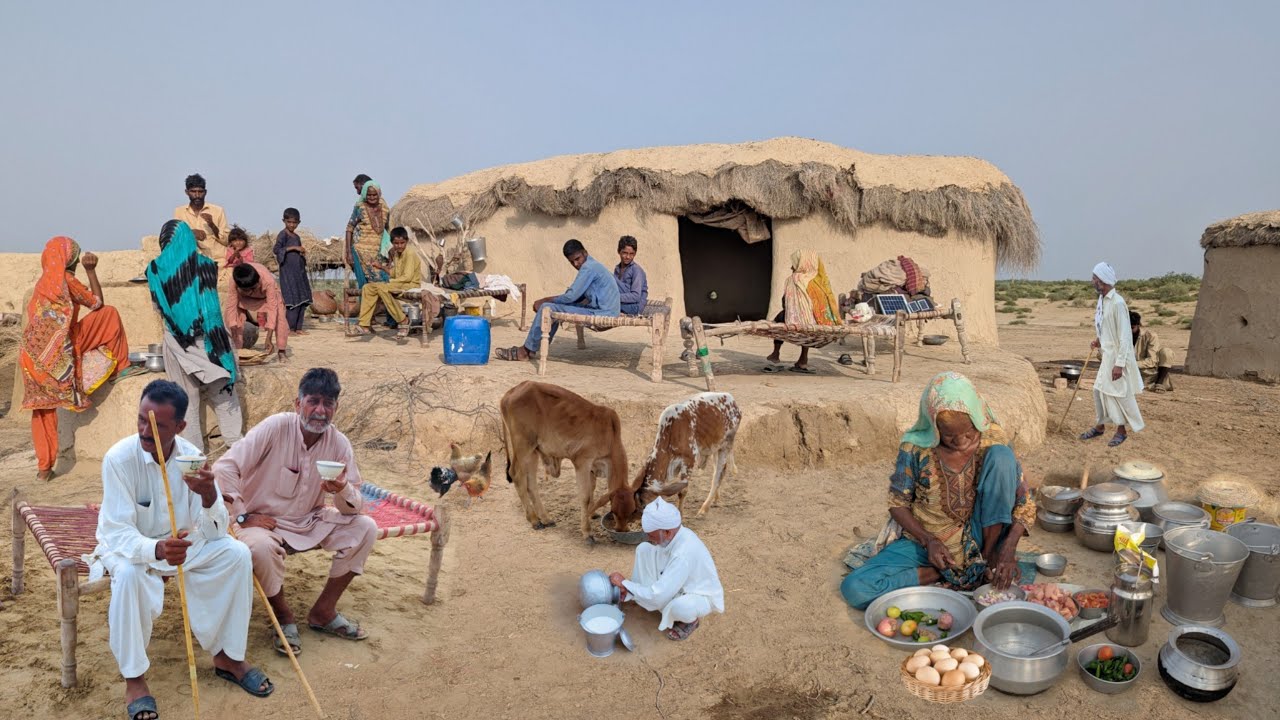 Unseen Desert Women Village Life Pakistan | Traditional Food | Ancient Culture