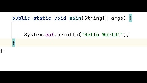 Hello World - Java Episode 1