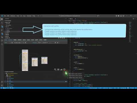Atomic Viz - Interaction with editor and outline